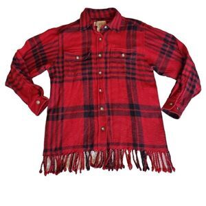 TELLURIDE CLOTHING Merino Wool Button Down Tucker Jacket Size Small Shacket